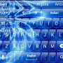 icon Keyboard Theme Glass Blue Wave