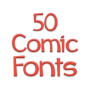 icon Comic Fonts 50(Font Komik Pembuat Pesan Font)