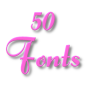 icon Free Fonts 50 Pack 6(Fonts Message Maker)