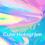 icon Colorful Wallpaper Cute Hologram Theme (Wallpaper Warna-warni Tema Hologram Lucu
)
