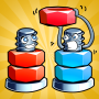 icon Nuts Bolts Sort(Mur Baut Sortir: Sekrup Mainan)