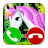 icon Unicorn Call Simulation Game(panggilan palsu permainan unicorn) 3.0