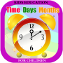 icon Clock Time, Day & MonthKids(Pelajari Jam, Hari Bulan - Anak-Anak)