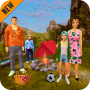 icon Virtual Family Summer vacation Hiking Simulator(Family Simulator Liburan Musim Panas: Game Camping
)