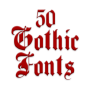 icon Gothic Fonts 50(Pembuat Pesan Font Gotik)
