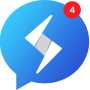 icon Messenger for Messages(Messenger untuk pesan, panggilan video obrolan video
)