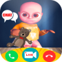 icon Baby in yellow Game of Video Call and Chat Simulation(Yellow Baby 2 Video Call Chat Simulator
)