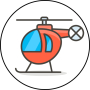 icon Red Helicopter(Helikopter merah
)