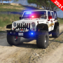 icon American Police Jeep Driving ()