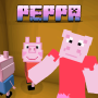 icon Peppa Pig mod for MCPE(Peppa Pig mod untuk MCPE Twibbon
)