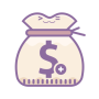 icon Money+ Cute Expense Tracker (Uang+ Pelacak Pengeluaran Lucu
)