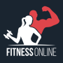 icon FitnessOnline(Aplikasi Binaraga Kebugaran: rumah, latihan gym
)