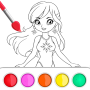 icon Prinses Coloring(Princes buku mewarnai
)