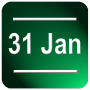 icon Date in Status Bar 2(Bilah Status Tanggal 2)