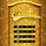 icon Golden Door Lock(Layar Kunci Pintu
)