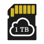icon 1TB Storage : Secure Cloud (1TB Penyimpanan: Cloud Aman)