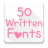 icon Written Fonts 50(Font Tertulis Pembuat Pesan) 3.23.0