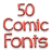 icon Comic Fonts 50(Font Komik Pembuat Pesan Font) 3.23.0