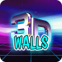 icon 3D Walls(Dinding cahaya - Paket Wallpaper
)