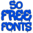 icon 50 Free Fonts(Graffiti Font Pembuat Pesan) 3.23.0