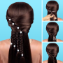 icon Hairstyle Step by Step Easy, OfflineDIY(Gaya rambut selangkah demi selangkah mudah,)