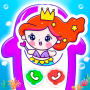 icon Baby Mermaid Phone Girl Games (Telepon Putri Duyung Bayi Permainan Anak Perempuan)