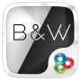 icon B and W(Tema Peluncur Hitam Putih)