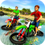 icon Water Surfer Motorbike Racing (Peselancar Air Balap Sepeda Motor)