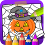 icon Halloween Coloring Book(Buku Mewarnai Halloween
)