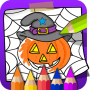 icon Halloween Coloring Book (Buku Mewarnai Halloween
)