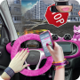icon Driving Blonde Car 3D City Sim (Mengemudi Blonde in Car 3D di City Simulator)