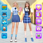 icon Couple Makeover(BFF Dress Up Games untuk Anak Perempuan)