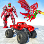 icon Futuristic Flying Dragon Robot War Game(Flying Game Perang Robot Naga)