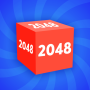 icon Game 2048 3D. Cube chain. Cube merge (Game 2048 3D. Rantai kubus. Penggabungan kubus
)