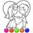 icon Bride and Groom Coloring Book(Game Mewarnai) 30