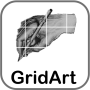 icon GridArt(GridArt: Gambar Kotak 4 Font Artis
)