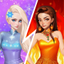icon Ice vs Fire(Icy or Fire dress up game)