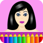 icon Coloring pages: Model dress up (Halaman mewarnai: Model berdandan)