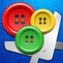 icon Buttons and Scissors(Tombol dan Gunting)