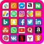 icon All Social Media(Semua Media Sosial dan Jaringan Sosial dalam satu aplikasi
)