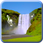 icon Waterfall Live Wallpaper With (Air Terjun Gambar Animasi Dengan)