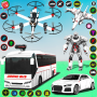 icon Drone Bus Robot Game(Bus Robot Car Drone Robot Game)