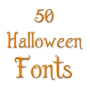 icon Halloween Fonts 50(Font Halloween untuk FlipFont)