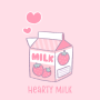 icon Hearty Milk(Wallpaper Lucu Hearty Milk Theme
)