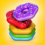 icon Donut Stack Sort(Urutan Tumpukan Donat)