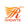 icon radiate(Memancarkan
)