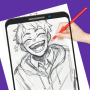icon Sketch Draw(Gambar AR: Sketsa Anime)