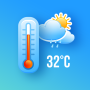 icon Temperature App(Termometer Basah Untuk Suhu Kamar
)