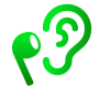 icon Ear Amplifier(Headphone Keras)