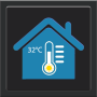 icon Thermometer Room Temperature(Thermometer Suhu Kamar (Indoor Outdoor)
)
